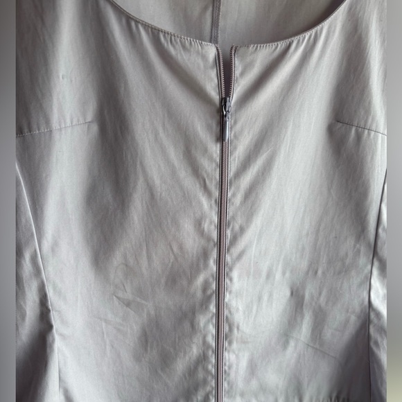 Vintage miu miu Zip Silver Lavender Cotton Top with Black Trim. Size 40 EU. - Picture 7 of 8